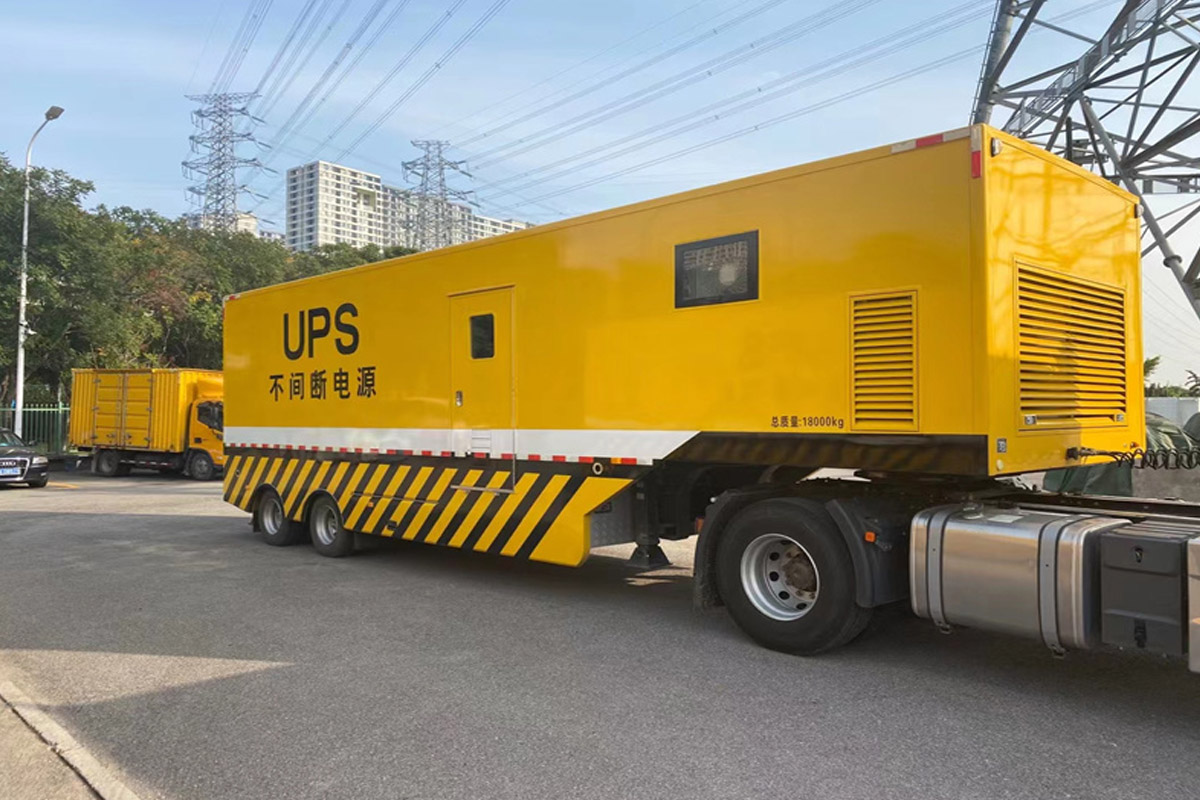 建邺发电机租赁施工现场