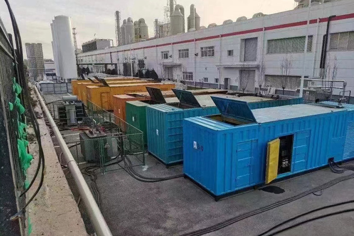 建邺发电机租赁施工现场