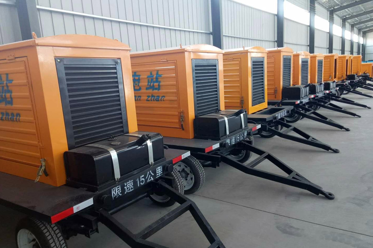 建邺发电机租赁施工现场